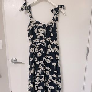 Urban Outfitters floral midi dress with tie straps